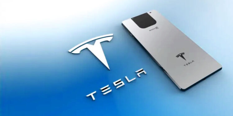 Tesla mobile phone Model Pi with built-in Starlink Wifi