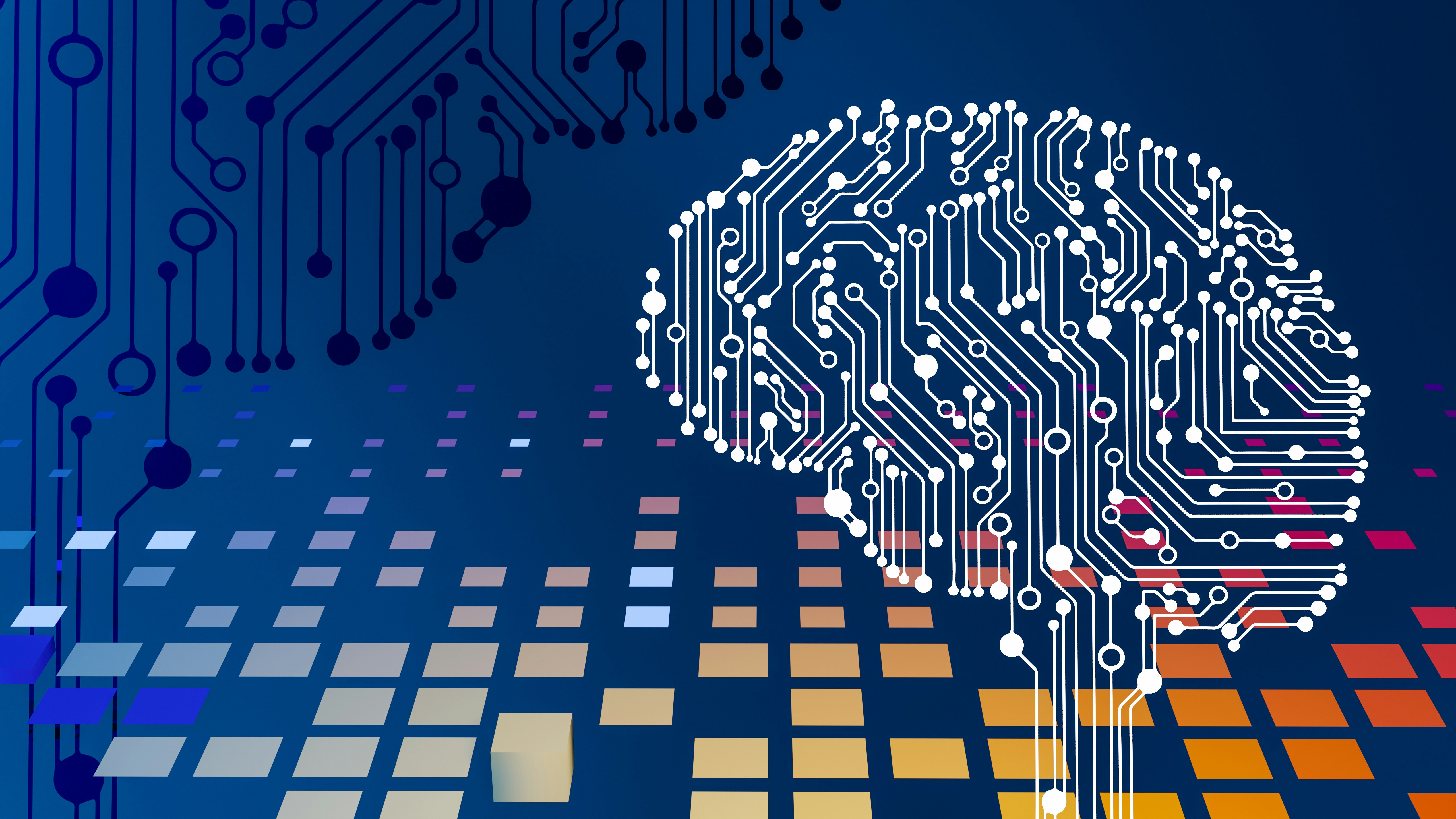 Circuit board pattern representing AI hallucinations in chatbot outputs