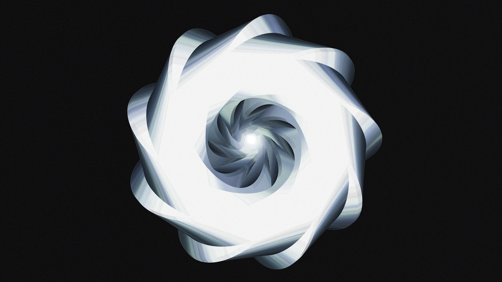 Luminous spiraling abstract design representing quantum computing applications