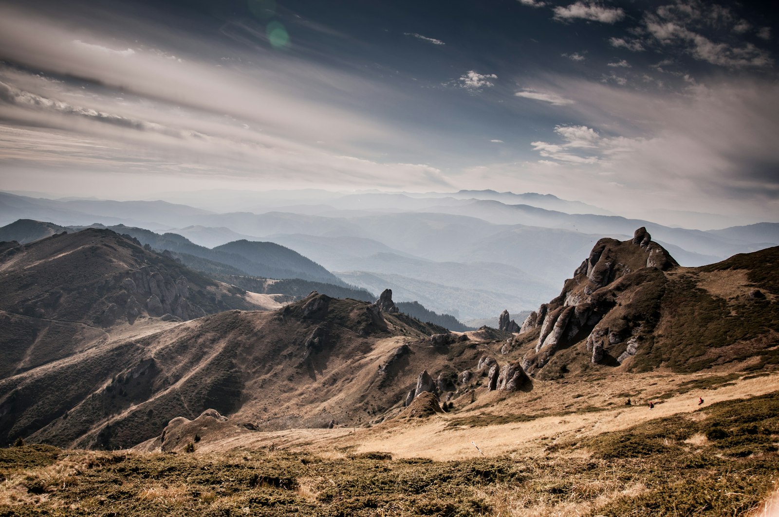 Mountain range terrain from above illustrating procedural generation in games