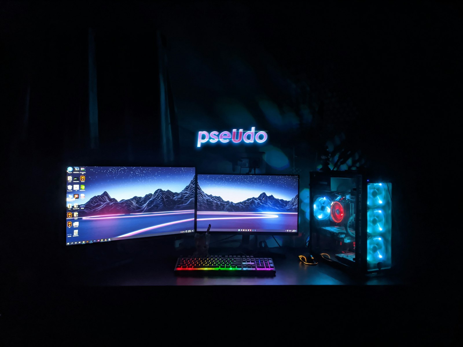 Gaming monitor on a desk illustrating G-Sync and FreeSync variable refresh rate